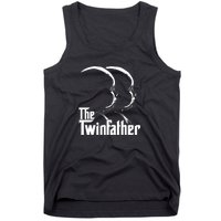 Mens The Twinfather Funny Father Of Twin Dad Gift Tank Top