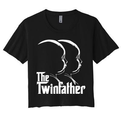 Mens The Twinfather Funny Father Of Twin Dad Gift Crop Top