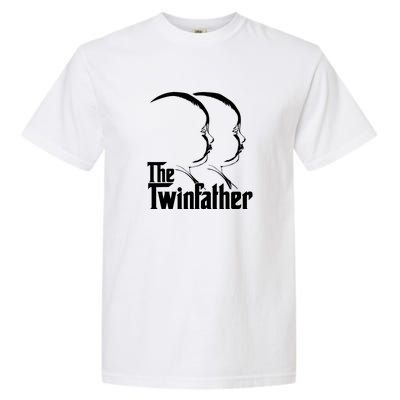 Mens The Twinfather Funny Father Of Twin Dad Gift Garment-Dyed Heavyweight T-Shirt