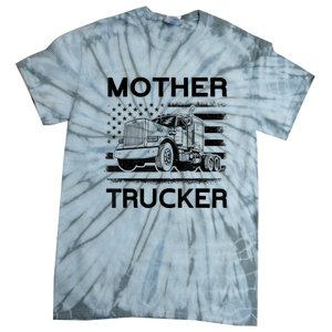 Mother Trucker Truck Driver Tie-Dye T-Shirt