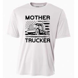 Mother Trucker Truck Driver Cooling Performance Crew T-Shirt