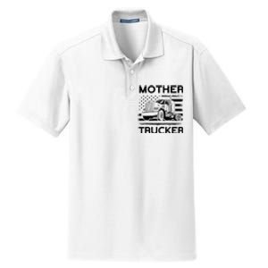 Mother Trucker Truck Driver Dry Zone Grid Polo