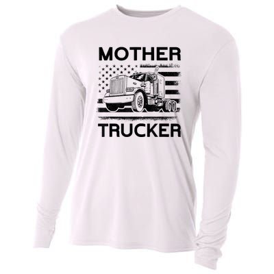 Mother Trucker Truck Driver Cooling Performance Long Sleeve Crew