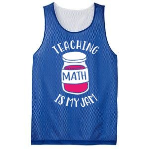 Math Teacher Teaching Math Is My Jam Cute Mathematics Cute Gift Mesh Reversible Basketball Jersey Tank