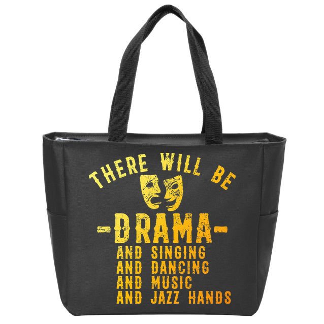 Musical Theatre Theater Actor Broadway Zip Tote Bag