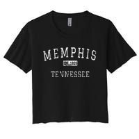 Memphis Tennessee TN Vintage Women's Crop Top Tee