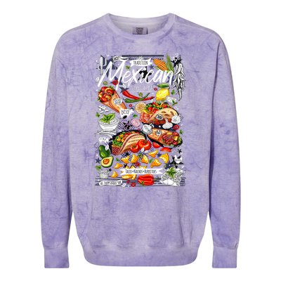 Mexican Tacos Taco Tradition Foodie Food Lover Colorblast Crewneck Sweatshirt