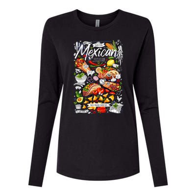 Mexican Tacos Taco Tradition Foodie Food Lover Womens Cotton Relaxed Long Sleeve T-Shirt