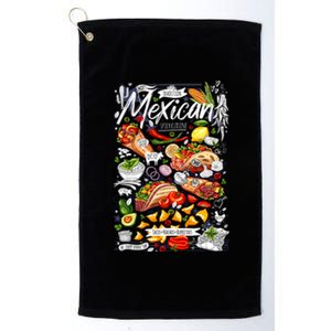 Mexican Tacos Taco Tradition Foodie Food Lover Platinum Collection Golf Towel