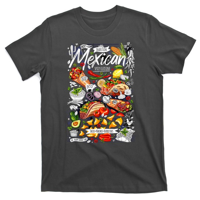 Mexican Tacos Taco Tradition Foodie Food Lover T-Shirt