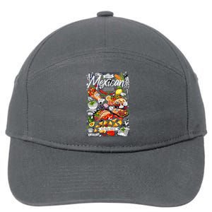 Mexican Tacos Taco Tradition Foodie Food Lover 7-Panel Snapback Hat