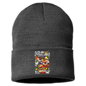 Mexican Tacos Taco Tradition Foodie Food Lover Sustainable Knit Beanie