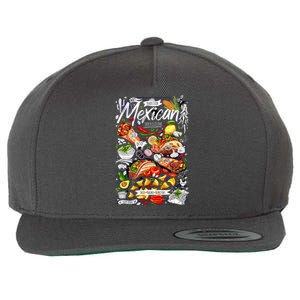 Mexican Tacos Taco Tradition Foodie Food Lover Wool Snapback Cap