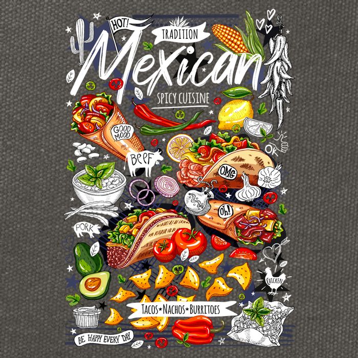 Mexican Tacos Taco Tradition Foodie Food Lover Cotton Canvas Backpack