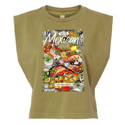 Mexican Tacos Taco Tradition Foodie Food Lover Garment-Dyed Women's Muscle Tee