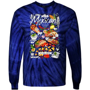 Mexican Tacos Taco Tradition Foodie Food Lover Tie-Dye Long Sleeve Shirt