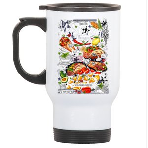 Mexican Tacos Taco Tradition Foodie Food Lover Stainless Steel Travel Mug