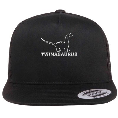 My Twin , Twinsies Funny Twin Twinning Dyno Flat Bill Trucker Hat