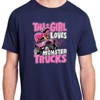 Monster Truck This Girl Loves Monster Trucks Adult ChromaSoft Performance T-Shirt