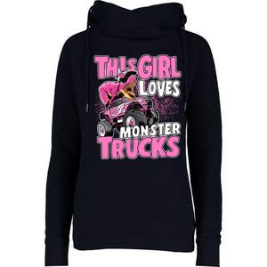 Monster Truck This Girl Loves Monster Trucks Womens Funnel Neck Pullover Hood