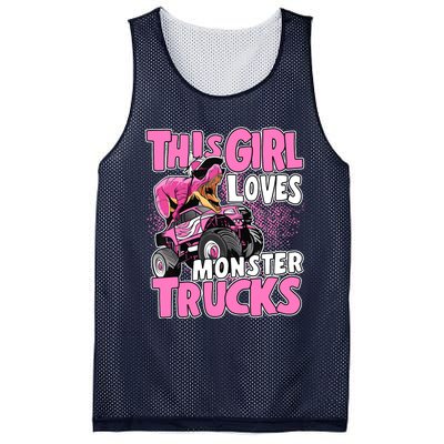 Monster Truck This Girl Loves Monster Trucks Mesh Reversible Basketball Jersey Tank