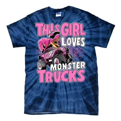 Monster Truck This Girl Loves Monster Trucks Tie-Dye T-Shirt