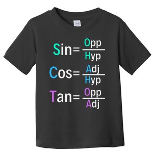 Math Teacher Trigonometry SOH CAH TOA Geometry Toddler T-Shirt