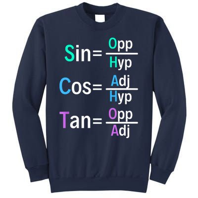 Math Teacher Trigonometry SOH CAH TOA Geometry Sweatshirt