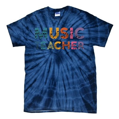 Music Teacher Teaching Teacher Life Music Lover Tie-Dye T-Shirt