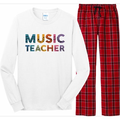 Music Teacher Teaching Teacher Life Music Lover Long Sleeve Pajama Set