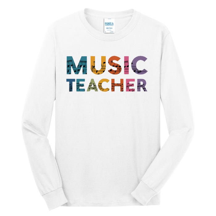 Music Teacher Teaching Teacher Life Music Lover Tall Long Sleeve T-Shirt