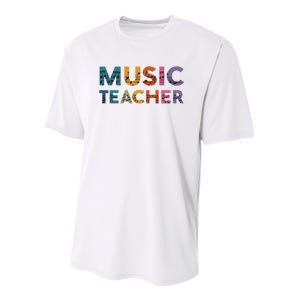 Music Teacher Teaching Teacher Life Music Lover Youth Performance Sprint T-Shirt