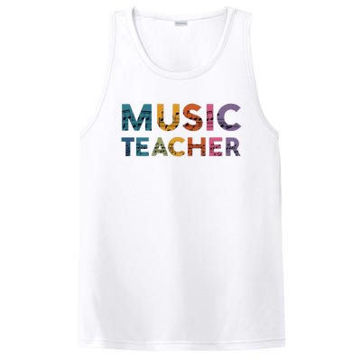 Music Teacher Teaching Teacher Life Music Lover PosiCharge Competitor Tank