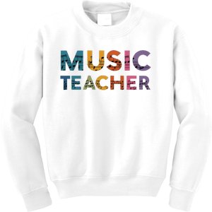 Music Teacher Teaching Teacher Life Music Lover Kids Sweatshirt