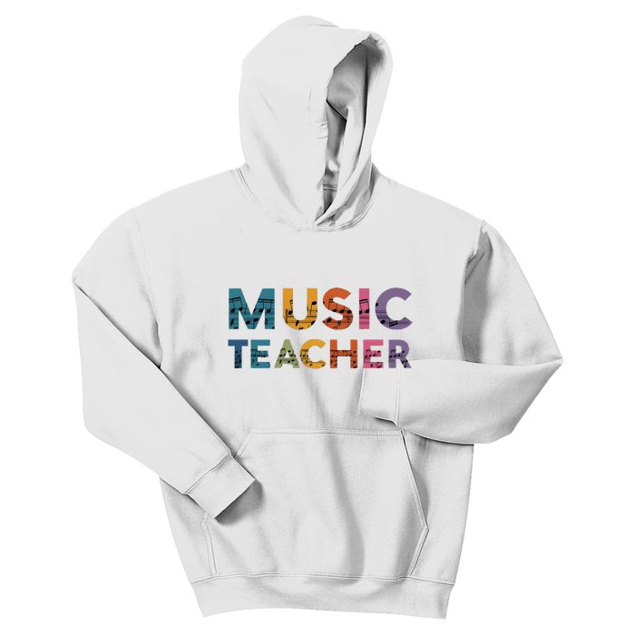 Music Teacher Teaching Teacher Life Music Lover Kids Hoodie