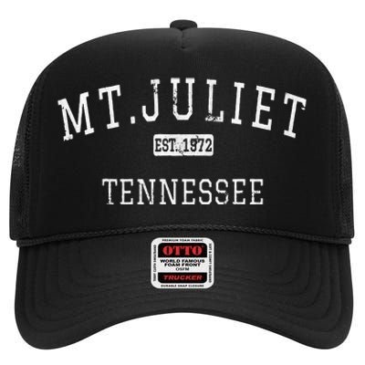 Mt.Juliet Tennessee TN Vintage High Crown Mesh Back Trucker Hat