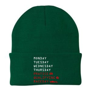 Monday Tuesday Thursday Practice Qualifying Race Day Knit Cap Winter Beanie