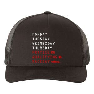 Monday Tuesday Thursday Practice Qualifying Race Day Yupoong Adult 5-Panel Trucker Hat