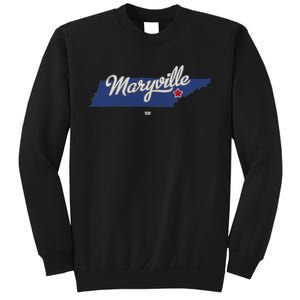 Maryville Tennessee Tn Map Sweatshirt