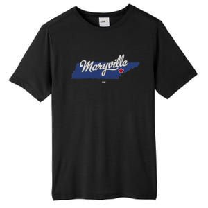 Maryville Tennessee Tn Map Tall Fusion ChromaSoft Performance T-Shirt