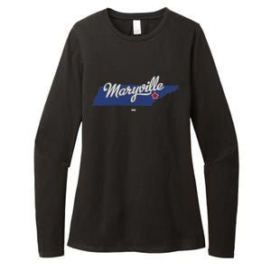 Maryville Tennessee Tn Map Womens CVC Long Sleeve Shirt