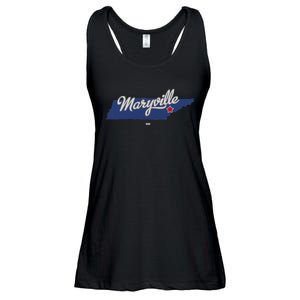 Maryville Tennessee Tn Map Ladies Essential Flowy Tank