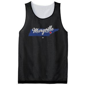 Maryville Tennessee Tn Map Mesh Reversible Basketball Jersey Tank