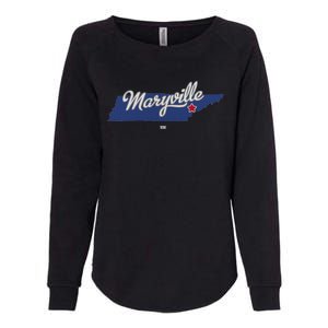 Maryville Tennessee Tn Map Womens California Wash Sweatshirt