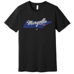 Maryville Tennessee Tn Map Premium T-Shirt