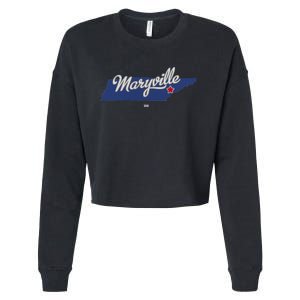 Maryville Tennessee Tn Map Cropped Pullover Crew