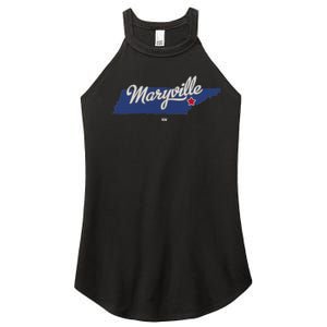 Maryville Tennessee Tn Map Women's Perfect Tri Rocker Tank