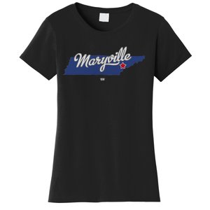 Maryville Tennessee Tn Map Women's T-Shirt