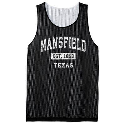 Mansfield Texas Tx Vintage Established Sports Mesh Reversible Basketball Jersey Tank