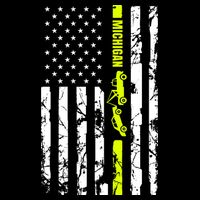 Michigan Tow Truck Driver Flag City Backpack